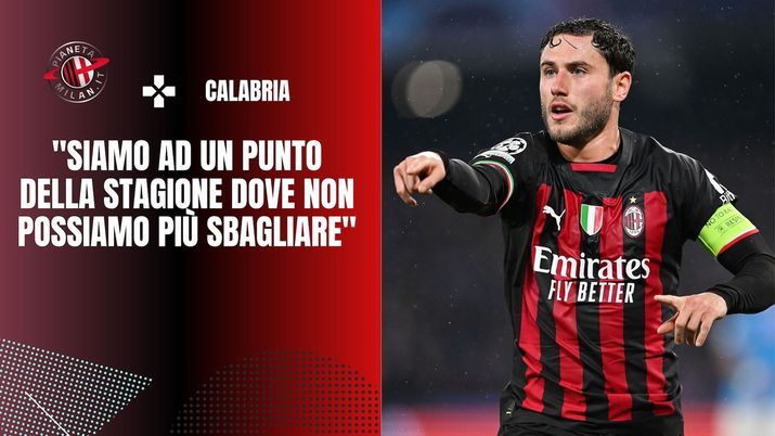 intervista Calabria AC Milan Champions League Serie A DAZN