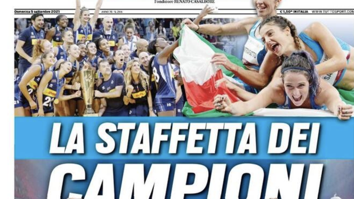 Prima Pagina, Tuttosport: &#8220;La staffetta dei campioni. Date Cavani o Icardi a Max&#8221; 