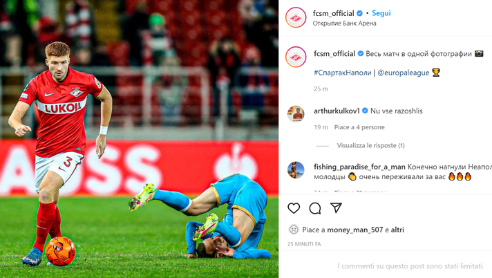 FOTO Altro sfottò dello Spartak Mosca: Lobotka umiliato sui social - immagine 1