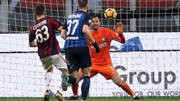 Il gol di Patrick Cutrone in Milan-Inter 1-0 (credits: lastampa.it) 