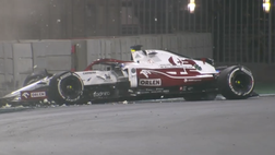 F1 Abu Dhabi, Raikkonen contro le barriere nelle Libere 2