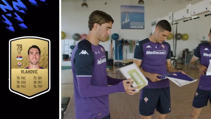 VIDEO: Venuti presentatore, i giocatori viola scoprono i loro valori su FIFA 22 - immagine 1