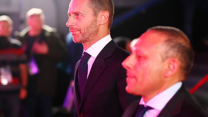 BUCHAREST, ROMANIA - NOVEMBER 30: Aleksander Ceferin, UEFA President arrives at the venue prior to the UEFA Euro 2020 Final Draw Ceremony at the Romexpo on November 30, 2019 in Bucharest, Romania. (Photo by Dean Mouhtaropoulos/Getty Images) 