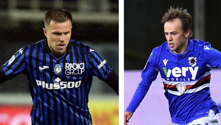 Josip Ilicic (centrocampista Atalanta) e Mikkel Damsgaard (centrocampista Sampdoria), obiettivi di calciomercato del Milan | AC Milan News (Getty Images) 