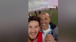 VIDEO / Kvara si emoziona: Spalletti gli salta addosso e lo bacia