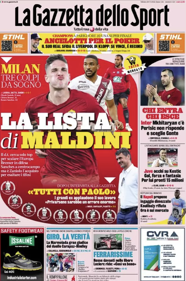 prima pagina