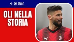 Milan, Giroud va in doppia cifra ed entra nella storia: nessuno come lui