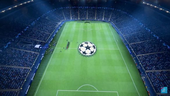 Una notte di Champions League vista dall'alto in FIFA 19 Una notte di Champions League vista dall'alto in FIFA 19