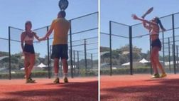 VIDEO / Carolina Marcialis e il Padel: il maestro è….Antonio Cassano!