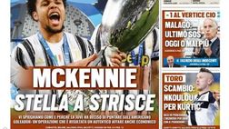 Prima Pagina, Tuttosport: “McKennie stella a strisce. Il derby dei giganti va oltre la Coppa”