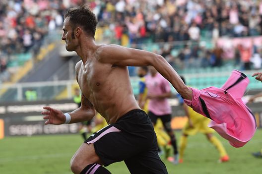  Gilardino in gol durante Palermo-Chievo 1-0 