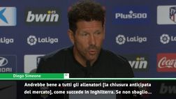 Atlético Madrid, Simeone: “Correa? Vorrei tutti i più forti qui”