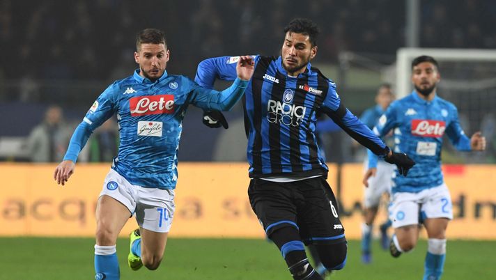 BERGAMO, ITALY - DECEMBER 03: Dries Mertens of Napoli competes for the ball with Palomino of Atalanta during the Serie A match between Atalanta BC and SSC Napoli at Stadio Atleti Azzurri d'Italia on December 3, 2018 in Bergamo, Italy. (Photo by Ciro Sarpa SSC NAPOLI/SSC NAPOLI via Getty Images) Doping, Palomino nei guai: positivo al Nandrolone - immagine 1