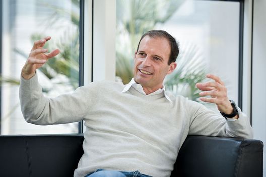 VINOVO, ITALY - MARCH 29: Head coach of Juventus Massimiliano Allegri releases an interview at Juventus Center Vinovo on March 29, 2018 in Vinovo, Italy. (Photo by Daniele Badolato - Juventus FC/Juventus FC via Getty Images) VINOVO, ITALY - MARCH 29: Head coach of Juventus Massimiliano Allegri releases an interview at Juventus Center Vinovo on March 29, 2018 in Vinovo, Italy. (Photo by Daniele Badolato - Juventus FC/Juventus FC via Getty Images)