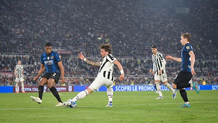 Dumfries e Barella vs Pellegrini Juventus Inter Coppa Italia