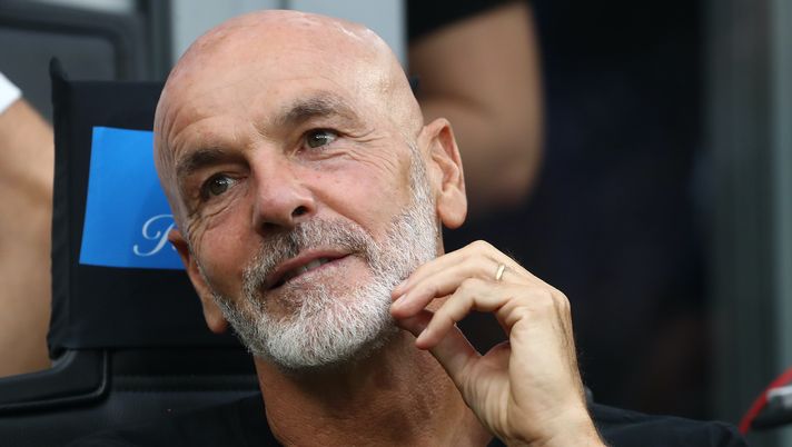 Stefano Pioli (allenatore AC Milan) qui durante il derby Inter-Milan 5-1 (Serie A 2023-2024) | News (Getty Images) Stefano Pioli AC Milan derby Inter-Milan 5-1 Serie A 2023-2024