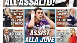 Prima Pagina, Tuttosport: “Invincibili all’assalto! Vlahovic, assist alla Juve”