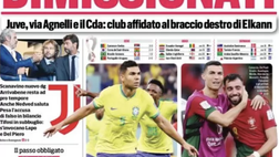 EDICOLA CDS – Dimissionati. Juve, via Agnelli e CdA: club al braccio destro di Elkann