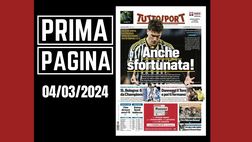 Prima pagina Tuttosport: Juve, anche sfortunata! Bologna da Champions