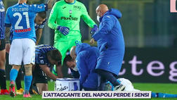 VIDEO Atalanta-Napoli, paura Osimhen: il contrasto con Romero, il duro impatto con il terreno e i soccorsi