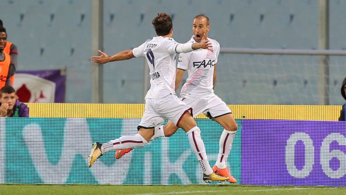 FLORENCE, ITALY - SEPTEMBER 16: Rodrigo Palacio of Bologna FC celebrates after scoring a goal during the Serie A match between ACF Fiorentina and Bologna FC at Stadio Artemio Franchi on September 16, 2017 in Florence, Italy. (Photo by Gabriele Maltinti/Getty Images) I giocatori inaspettati più rischiosi da avere contro per la prossima giornata - immagine 1