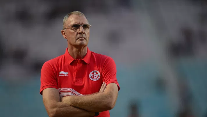 RADES, TUNISIA - OCTOBER 13:  Ruud Krol of Tunisia looks on during the FIFA 2014 World Cup qualifier at the Stade Olympique de Radès on October 13, 2013 in Rades, Tunisia.  (Photo by Jamie McDonald/Getty Images)