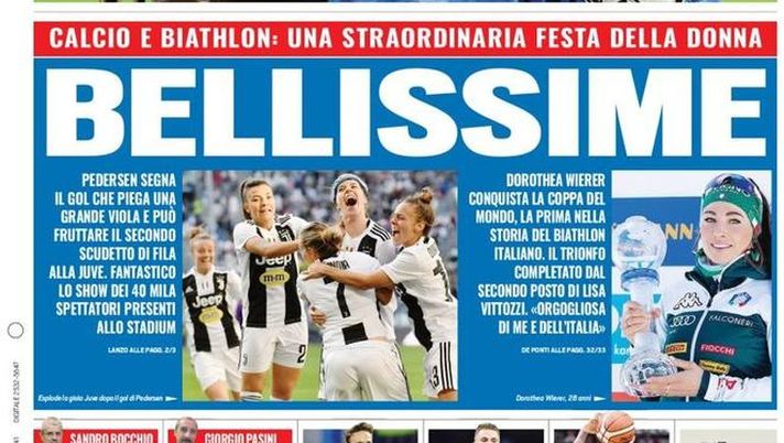 Prima Pagina, Tuttosport: “Bellissime. Juve, blinda Kean! 100 milioni su Skriniar” Prima Pagina, Tuttosport: “Bellissime. Juve, blinda Kean! 100 milioni su Skriniar”