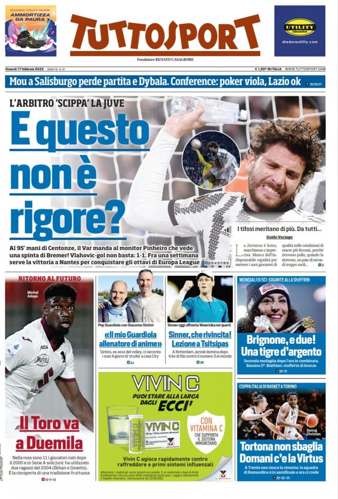 EDICOLA TS / Mou a Salisburgo perde partita e Dybala. Conference, poker viola. Lazio ok - immagine 1
