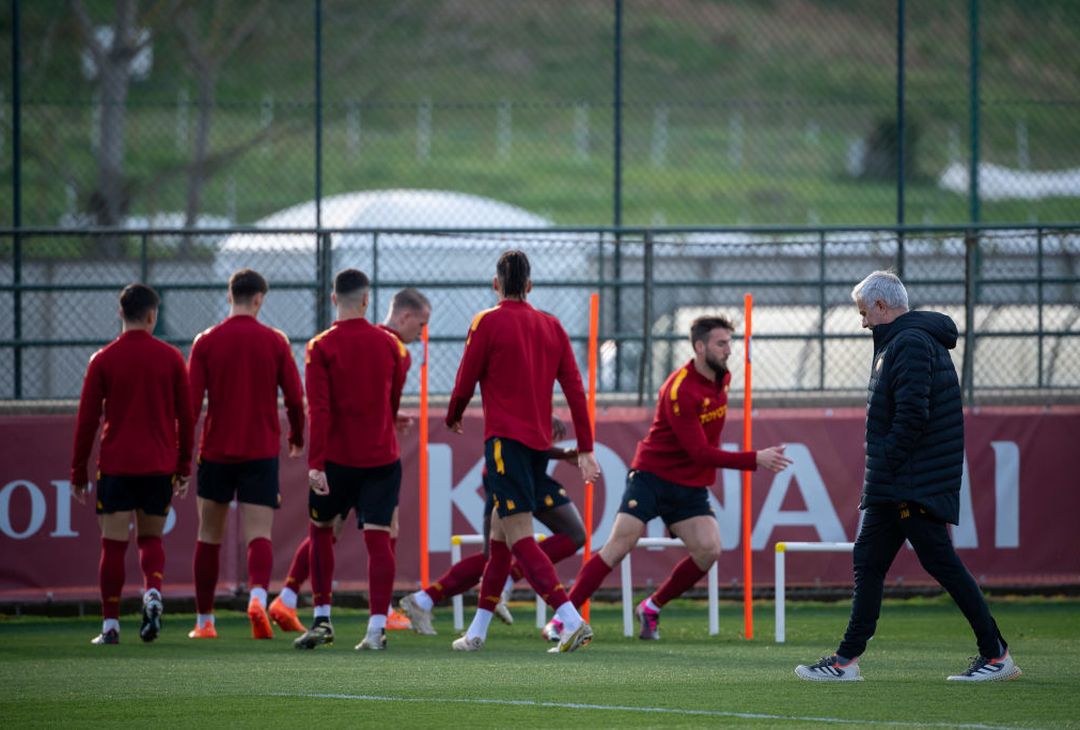 Roma, la rifinitura a Trigoria in vista della Real Sociedad – FOTO GALLERY- immagine 1