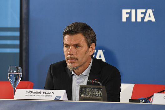 BARI, ITALY - SEPTEMBER 02: FIFA deputy secretary general Zvonimir Boban attends FIFA First "offline" VAR test press conference at Stadio San Nicola on September 2, 2016 in Bari, Italy. (Photo by Claudio Villa/Getty Images)