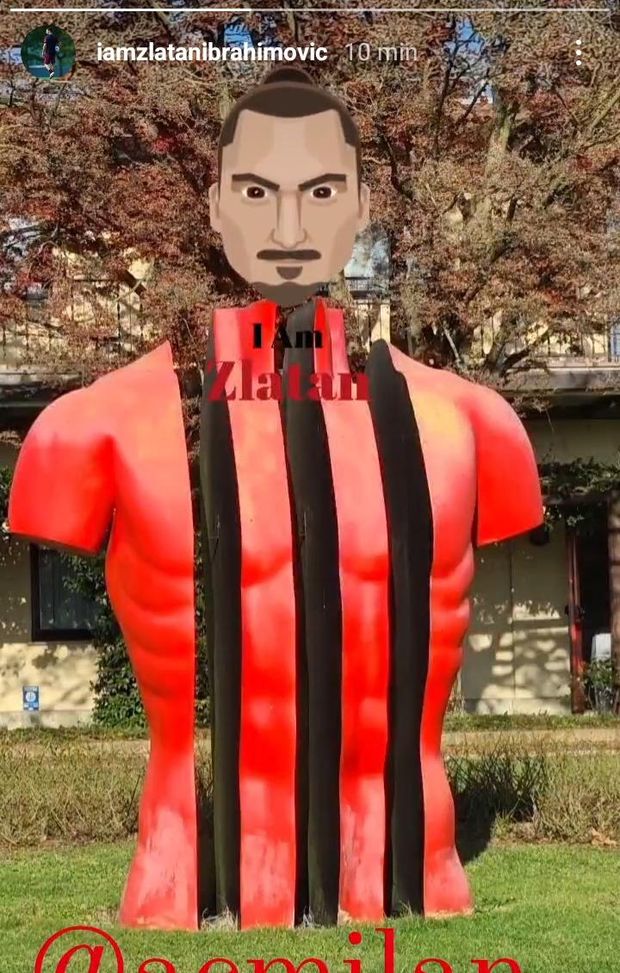 Zlatan Ibrahimovic, AC Milan, Instagram Story da Milanello 