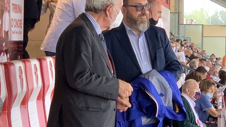 Ghirelli e Vulpis durante Padova-Triestina Ghirelli e Vulpis durante Padova-Triestina
