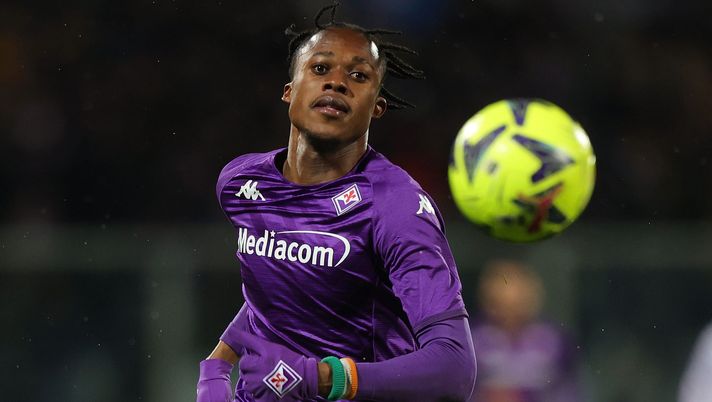 FLORENCE, ITALY - JANUARY 21: Christian Michael Kouakou Kouamé of ACF Fiorentina in action during the Serie A match between ACF Fiorentina and Torino FC at Stadio Artemio Franchi on January 21, 2023 in Florence, Italy. (Photo by Gabriele Maltinti/Getty Images) Kouame o Gonzalez, chi sarà il centravanti? Italiano mischia le carte - immagine 1
