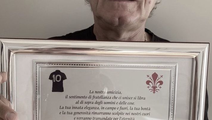 Targa della Fiesole per Antognoni: &#8220;Farai sempre parte della nostra storia&#8221; 