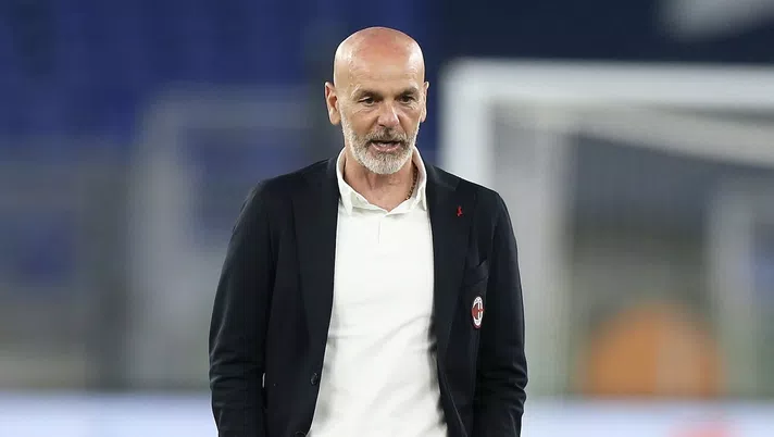 Stefano Pioli (allenatore AC Milan), qui durante Lazio-Milan 3-0 (Serie A 2020-2021) | News (Getty Images)