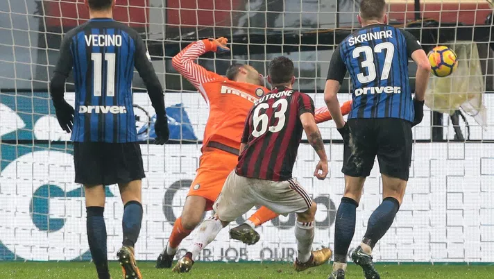 Patrick Cutrone AC Milan Milan-Inter Coppa Italia 2017