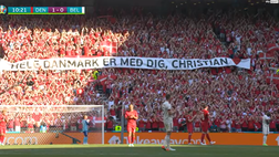 VIDEO Europei 2021, tributo da brividi a Eriksen al minuto 10 di Danimarca-Belgio