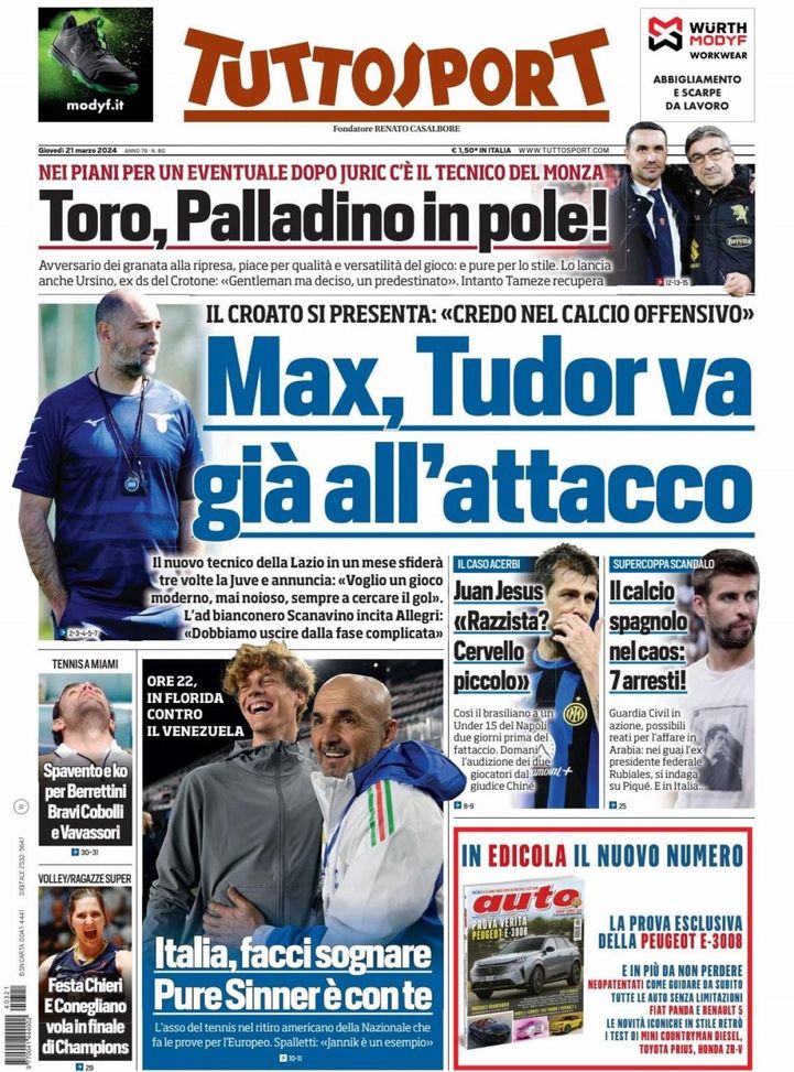 EDICOLA TS – Juan Jesus: “Razzista? Cervello piccolo”. Venerdì l’audizione da Chiné EDICOLA TS – Juan Jesus: “Razzista? Cervello piccolo”. Venerdì l’audizione da Chiné - immagine 1