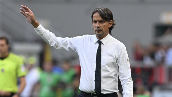 Simone Inzaghi (allenatore Inter), qui durante il derby Milan-Inter 3-2 (Serie A 2022-2023) | News (Getty Images) Simone Inzaghi Inter derby Milan-Inter 3-2 Serie A 2022-2023