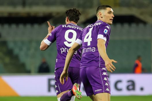 GERMOGLI PH: 11 APRILE 2021 FIRENZE STADIO ARTEMIO FRANCHI SERIE A FIORENTINA VS ATALANTA NELLA FOTO ESULTANZA VLAHOVIC GERMOGLI PH: 11 APRILE 2021 FIRENZE STADIO ARTEMIO FRANCHI SERIE A FIORENTINA VS ATALANTA NELLA FOTO ESULTANZA VLAHOVIC