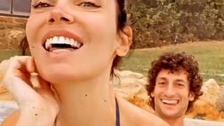 VIDEO / Michela Quattrociocche si gode una giornata alle terme insieme al fidanzato