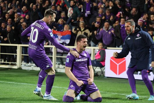 GERMOGLI PH: 4 MARZO 2023 FIRENZE STADIO ARTEMIO FRANCHI FIORENTINA VS MILAN FOTO GOL ESULTANZA JOVIC Fiorentina, la forza viene dalla panchina. Viola da record con i subentrati- immagine 2