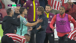 VIDEO Brentford-Brighton, rissa in Premier League: De Zerbi e Frank faccia a faccia
