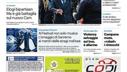Prima Pagina, Giornale di Sicilia: “Mattarella riparte dalla dignità”