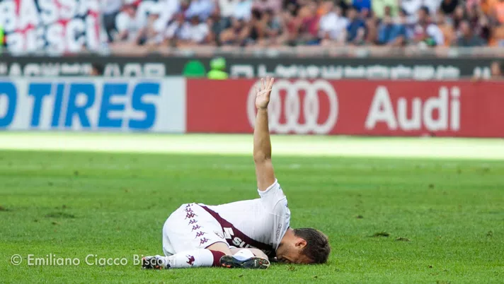 Adem Ljajic al momento del cambio nel match contro il Milan
