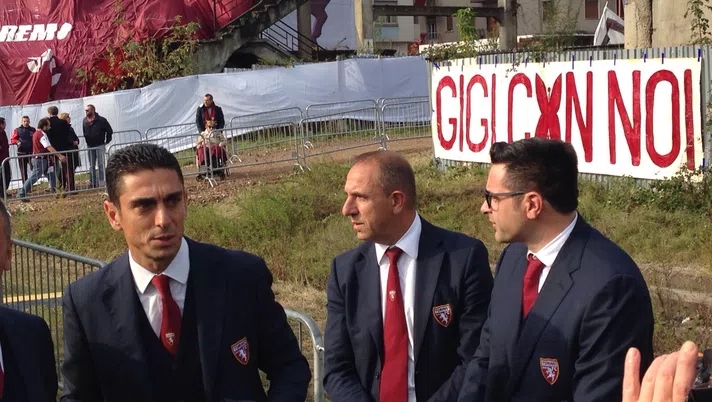 Fabbrini, a destra nella foto, insieme a Moreno Longo