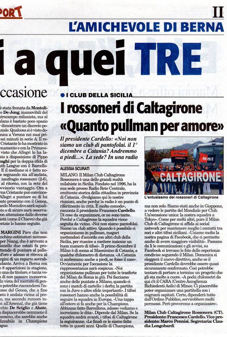  Milan Club Caltagirone Rossonera 