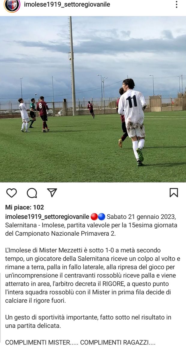 Pallone non restituito, rimessa e rigore: l’Imolese lo calcia fuori di proposito…- immagine 2