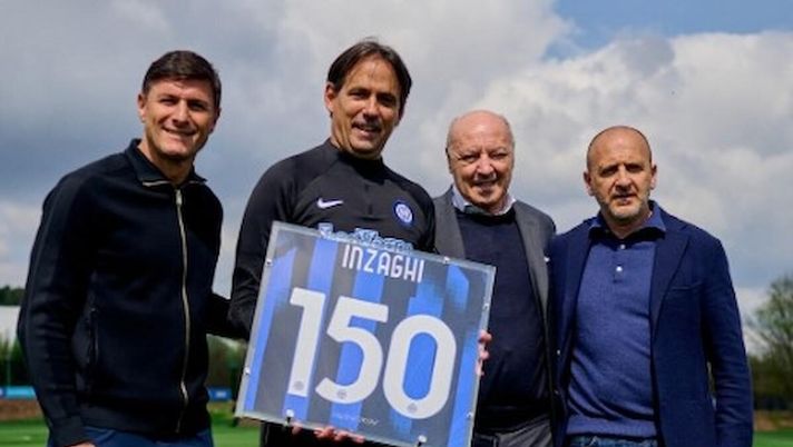 150 panchine per Inzaghi. Con i dirigenti arriva il regalo dell’Inter - immagine 1