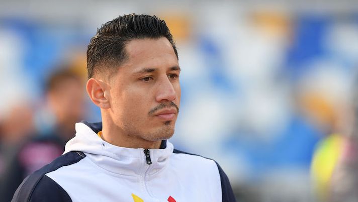 NAPLES, ITALY - FEBRUARY 09: Gianluca Lapadula of US Lecce during the Serie A match between SSC Napoli and US Lecce at Stadio San Paolo on February 09, 2020 in Naples, Italy. (Photo by Francesco Pecoraro/Getty Images) Lecce, la decisione su Lapadula è presa. E i rigori di Mancosu… - immagine 1